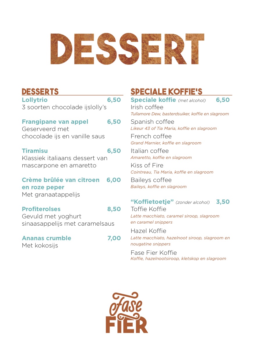 Dessert Maart 2017